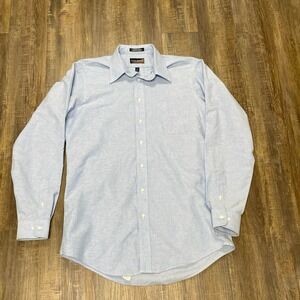 David Martin elegant wrinkle free L/S  button down Dress shirts sz. 16 (36/37)‎